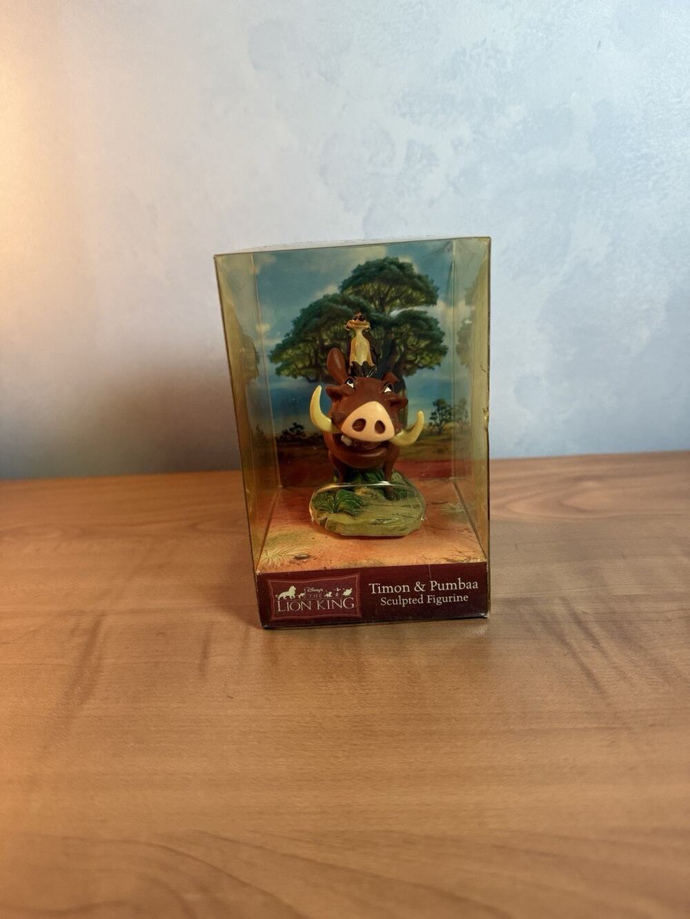 New Disney The Lion King Timon & Pumbaa Enesco Sculpted Figurine. 3" tall.